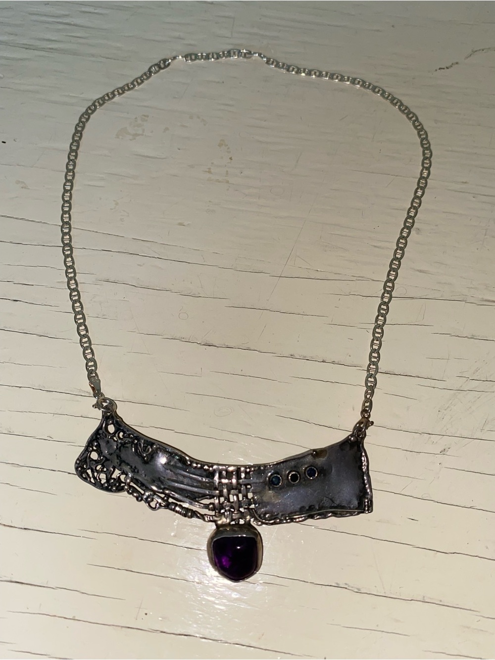 BARUCH K. Modernist Handmade Necklace
